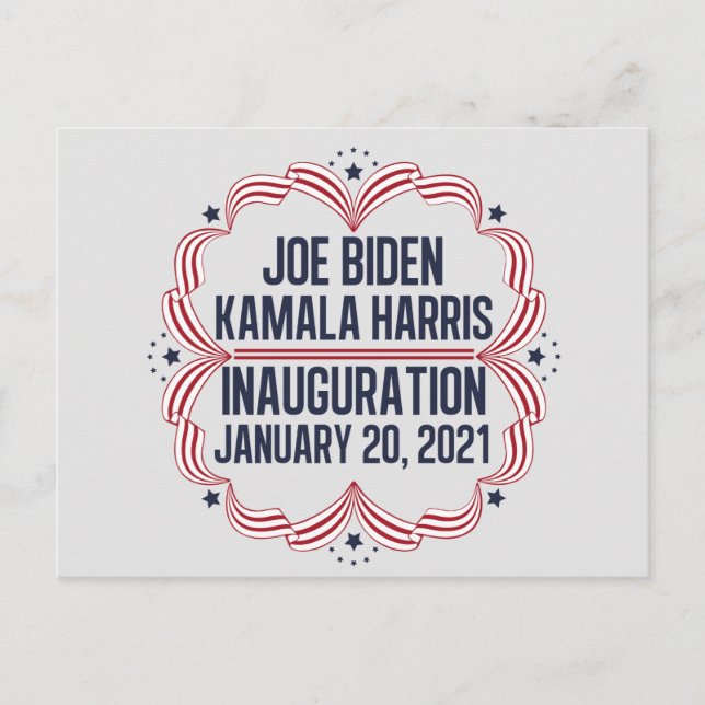 Cartão Postal Joe Biden Kamala Harris Inauguração 2021 (Frente)