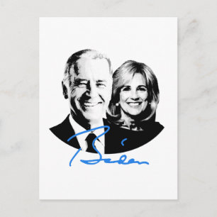 Cartão Postal Joe e Jill Biden Signature