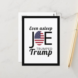 Cartão Postal Joe Trumped Trump, American Flag