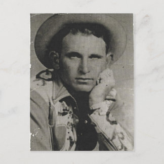 Cartão Postal Joe Watts, Texas Cowboy