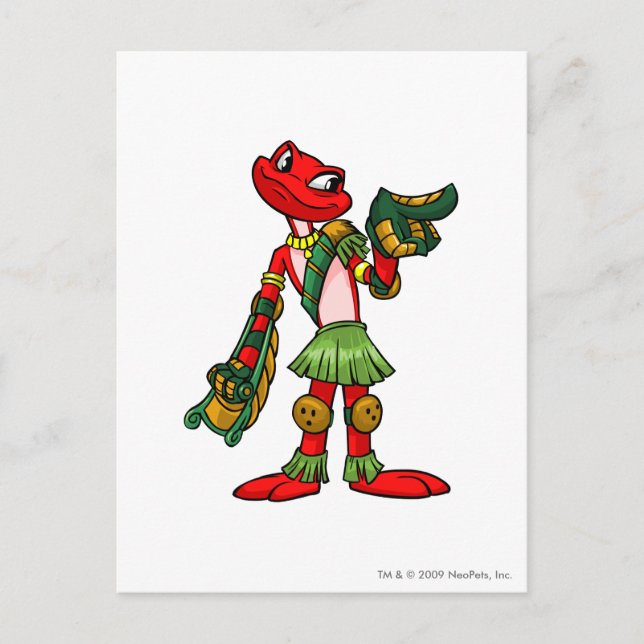 Cartão Postal Jogador da Ilha do Mistério Nimmo (Frente)