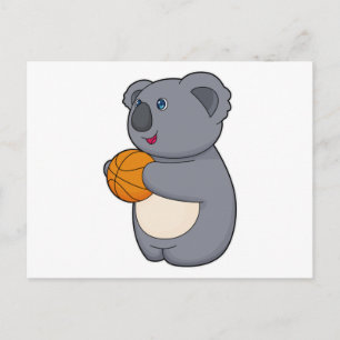 Cartão Postal Jogador de basquete Koala Basquetebol
