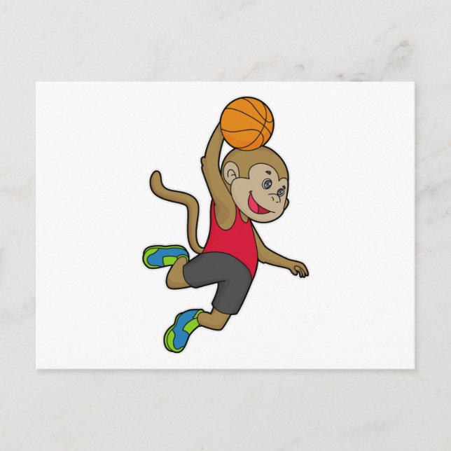 Cartão Postal Jogador de basquetebol (Frente)
