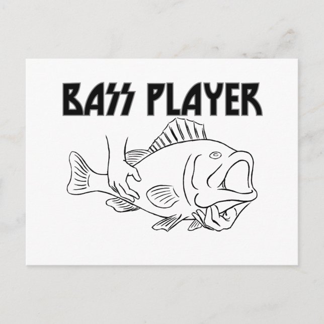Cartão Postal Jogador de Bass (Frente)