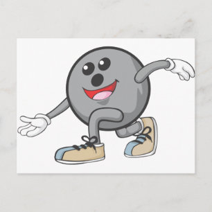 Cartão Postal Jogador de Bola de boliche