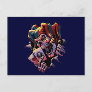 Cartão Postal Jogador de Cartas Coringa