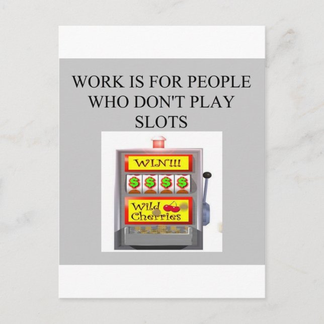 Cartão Postal jogador de cassino (Frente)