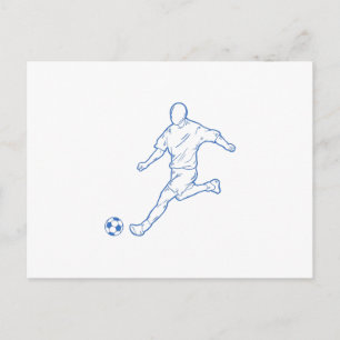 Cartão Postal jogador de futebol