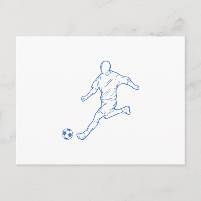 Cartão Postal jogador de futebol (Frente)