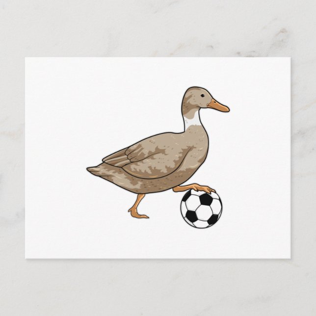 Cartão Postal Jogador de futebol do Duck (Frente)