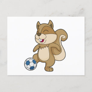 Cartão Postal Jogador de futebol do Esquilo