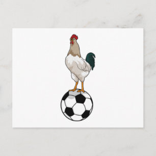 Cartão Postal Jogador de futebol galo Futebol