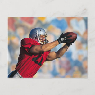 Cartão Postal Jogador de futebol pegando bola