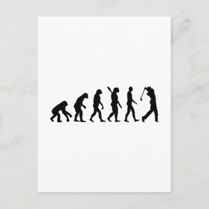 Cartão Postal Jogador de Golfe Evolution