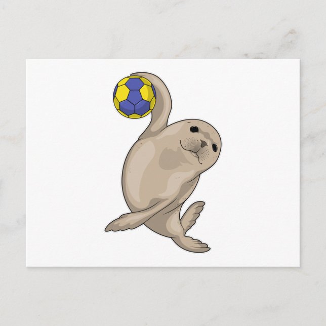 Cartão Postal Jogador de handebol Handebol (Frente)