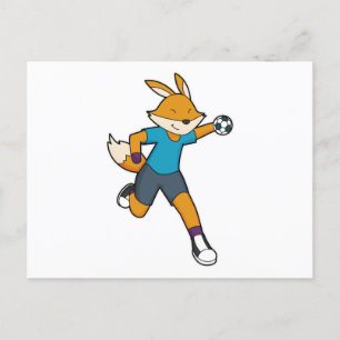 Cartão Postal Jogador de handebol Handebol
