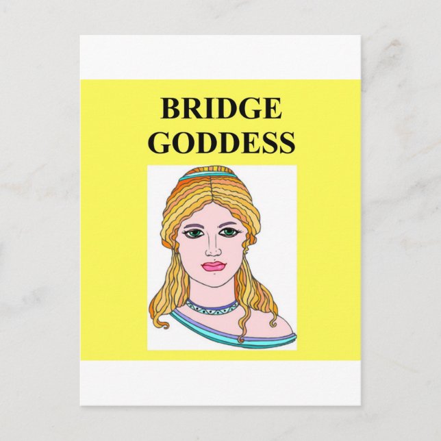 Cartão Postal jogador de jogo bridge duplicado (Frente)