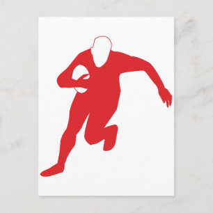 Cartão Postal Jogador de Rugby