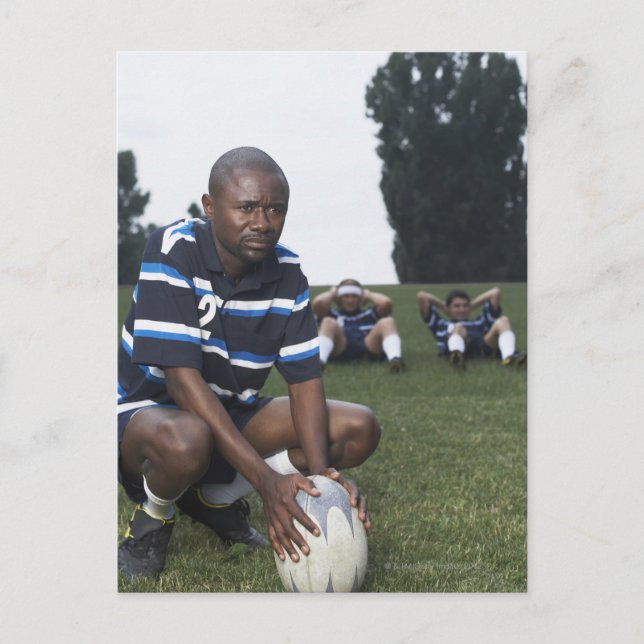 Cartão Postal Jogador de Rugby (Frente)