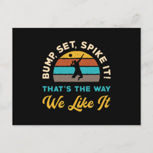 Cartão Postal Jogador de Voleibol Jogado De Voleibol