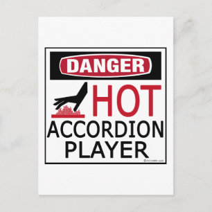 Cartão Postal Jogador Hot Accordion