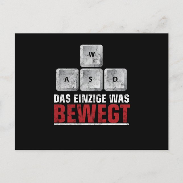 Cartão Postal Jogador Jogos Zocker Zocken Console Videojogos Gif (Frente)