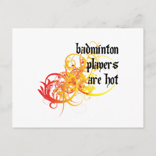 Cartão Postal Jogadores De Badminton Estão Quentes