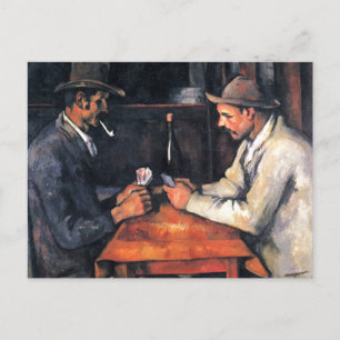 Cartão Postal Jogadores de Cartas Paul Cezanne Pintura Arte