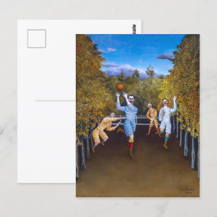Cartão Postal Jogadores de futebol Henri Rousseau