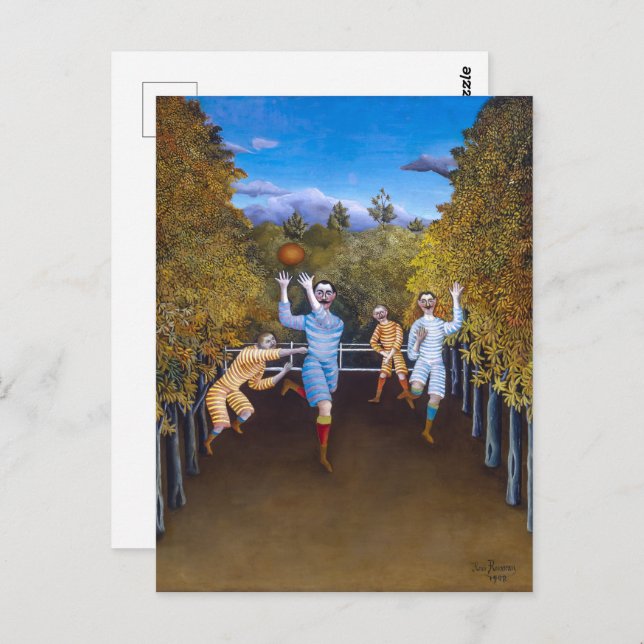 Cartão Postal Jogadores de futebol | Henri Rousseau | (Frente/Verso)