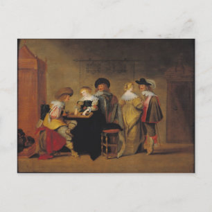 Cartão Postal Jogadores de gamão