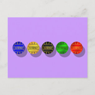 Cartão Postal Jogadores de polo aquático e jogadores de polo aqu