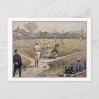 Jogando Baseball Louis Pranger Impressão 1887