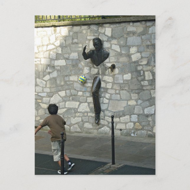 Cartão Postal Jogando em Montmartre (Frente)