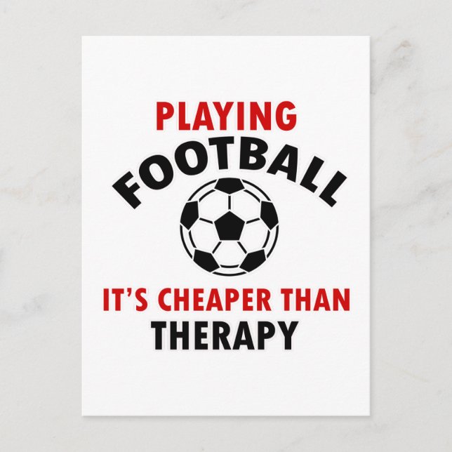 Cartão Postal jogando futebol (Frente)