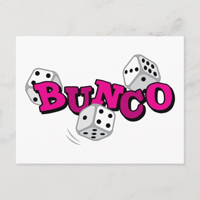 Cartão Postal Jogo de Dice Bunco (Frente)