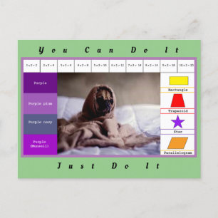 Cartão Postal Jogo educativo de cachorro engraçado