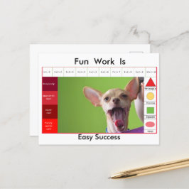 Cartão Postal Jogo educativo engraçado para cães