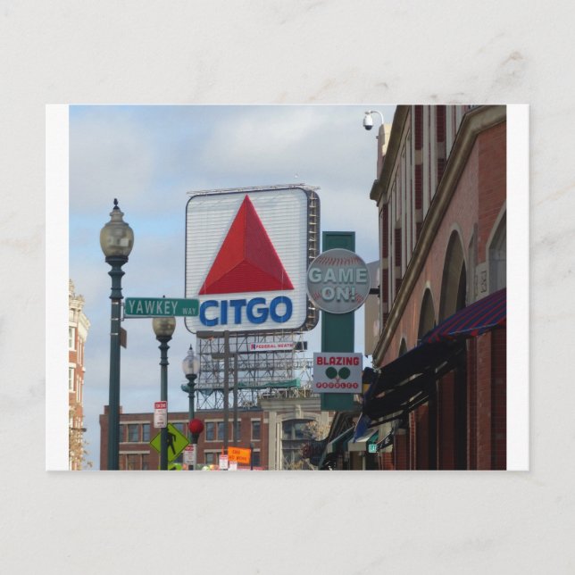 Cartão Postal Jogo Em Boston! (Frente)