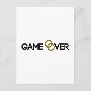 Cartão Postal Jogo sobre anéis de casamento