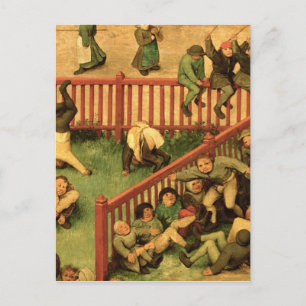 Cartão Postal Jogos Infantis : detalhe da seção à esquerda