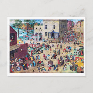 Cartão Postal Jogos Infantis, Pieter Bruegel