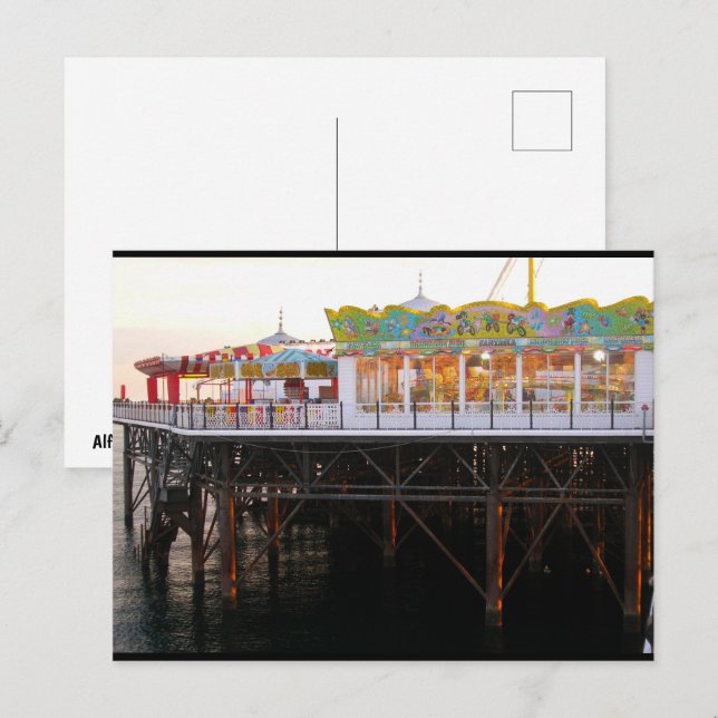 Cartão Postal Jogos no Pier (Frente/Verso)