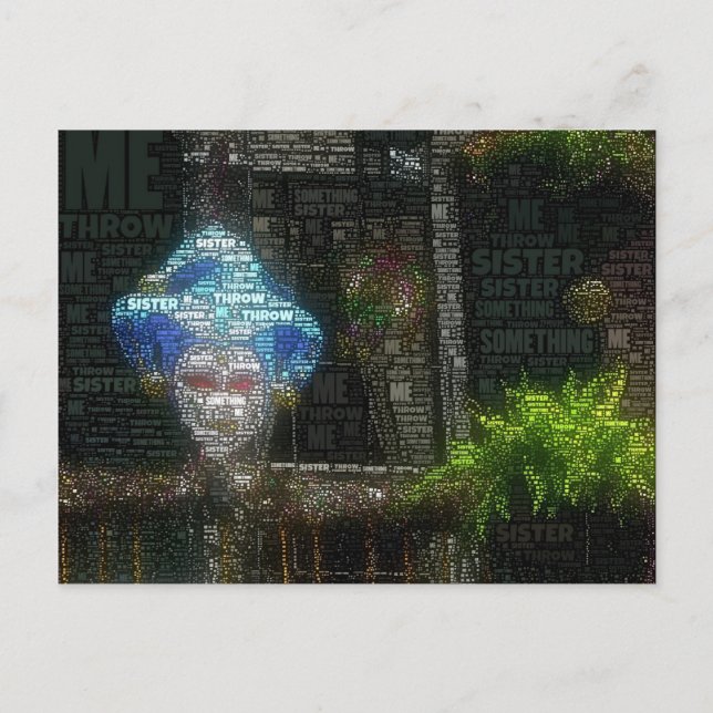 Cartão Postal Jogue-Me Algo Irmã (Frente)