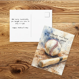 Cartão Postal Jogue o Jogo de Beisebol no Dia dos Pais
