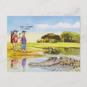 Cartão Postal Jogue-o onde está