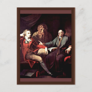 Cartão Postal Johann Heinrich Fuseli Conversando Com O Historiad