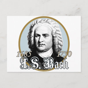Cartão Postal Johann Sebastian Bach
