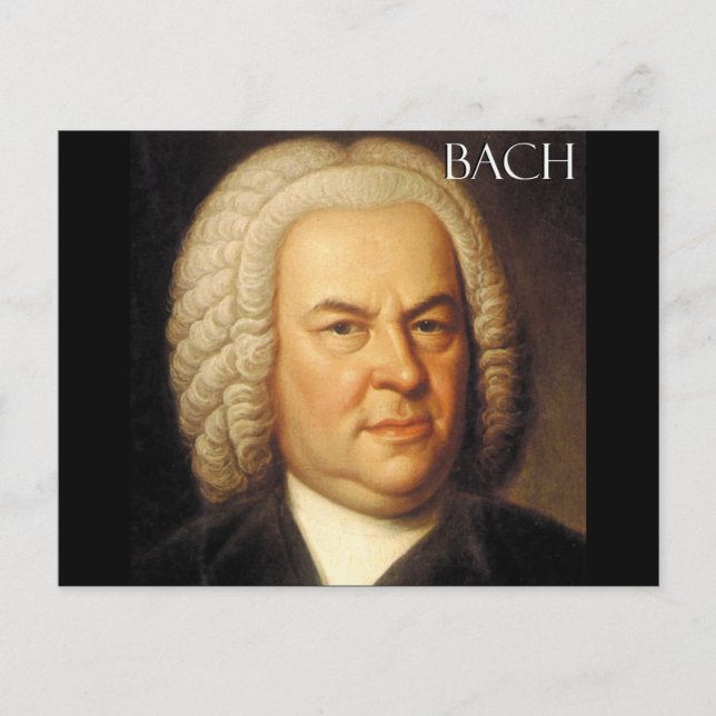 Cartão Postal Johann Sebastian Bach Items (Frente)