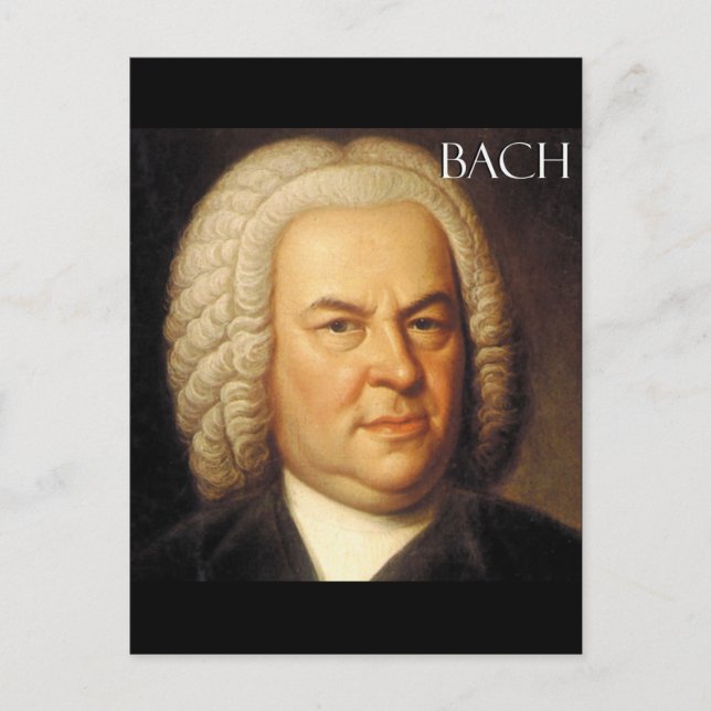 Cartão Postal Johann Sebastian Bach Items (Frente)